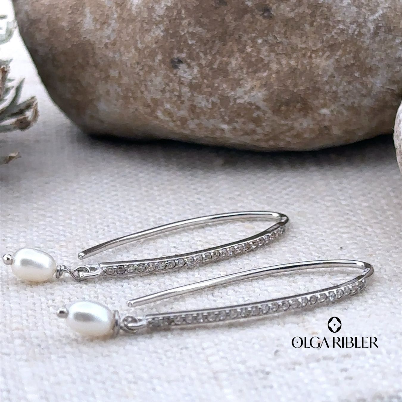 Olga Ribler Orecchini pendenti & Orecchini a lobo: Filigrane Sterling Silber 925 Ohrringe mit Perlen – Nuovo (secondo la descrizione) da Luzern venduto da Schmuckoutlet 3