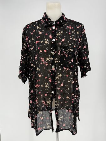 Bluse mit Blumenmuster Gr. 48 von di Rundi