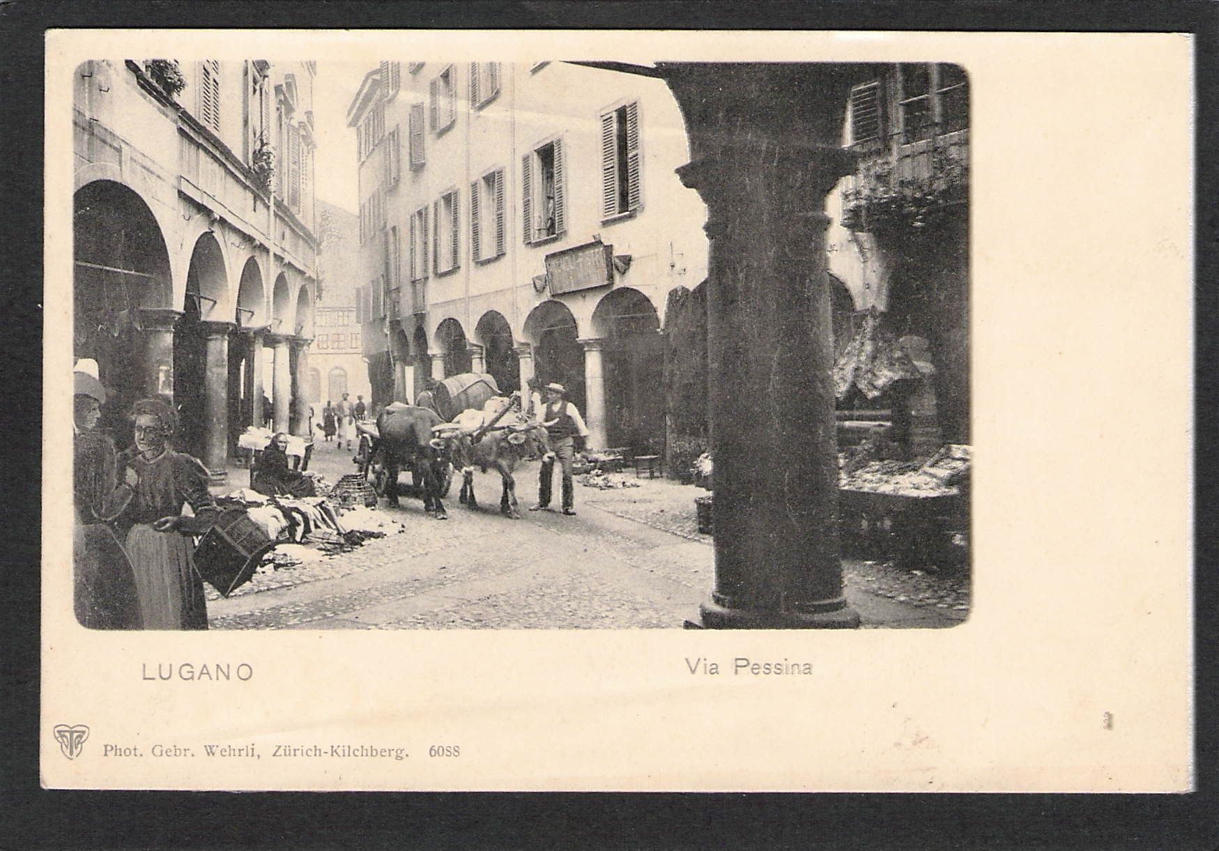 Cartoline postali: CP. TI Lugano Via Pessina – Usato da Reichenburg venduto da Pipo-67