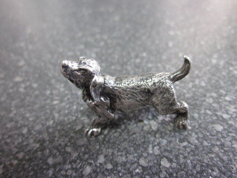 Figuren: Kleiner Silber Hund, 800er Silber 20 gr. – Gebraucht aus Bischofszell von raika 6
