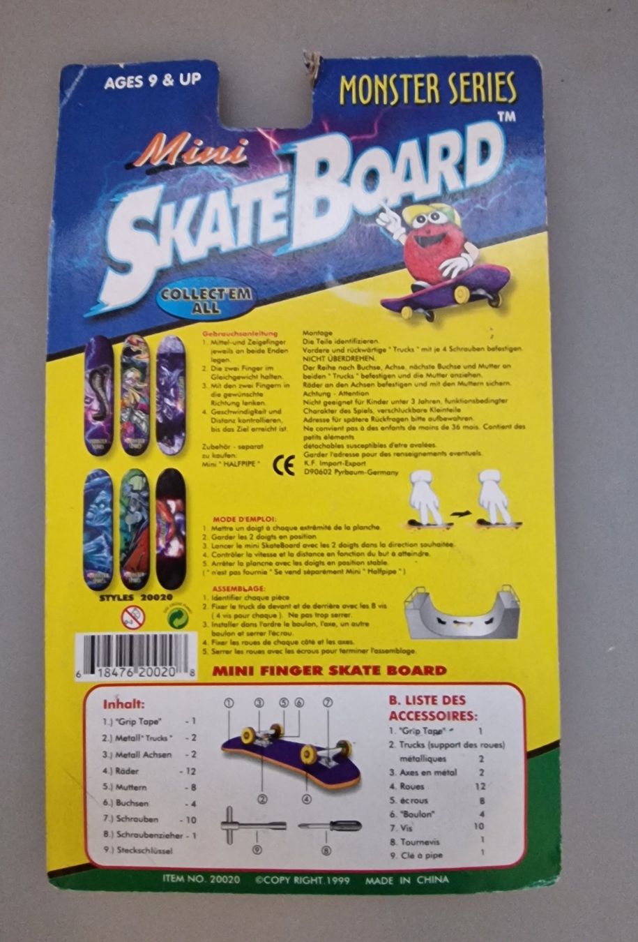 Giocattoli: Mini Skateboard Monster Series,  Neu – Nuovo e nell'imballaggio originale da Oberuzwil venduto da aseinkaufswelt 1