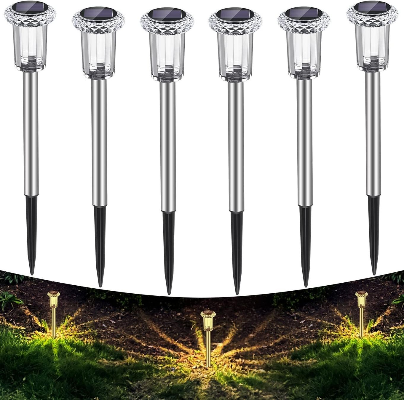 Lampade: LED Solarleuchten 6 Stück – Nuovo e nell'imballaggio originale da Nuglar venduto da SaleRitter 1