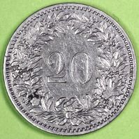 1902 / FR. 0.20 - MÜNZE / SEHR GUT ERHALTEN !