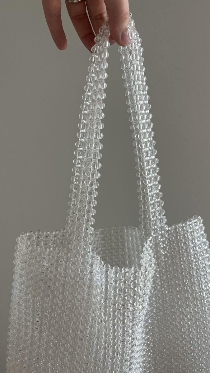 Borse da donna: Borsa trasparente con perline in stile tote, usata – Nuovo (secondo la descrizione) da Lugano venduto da yul_fhg2 6