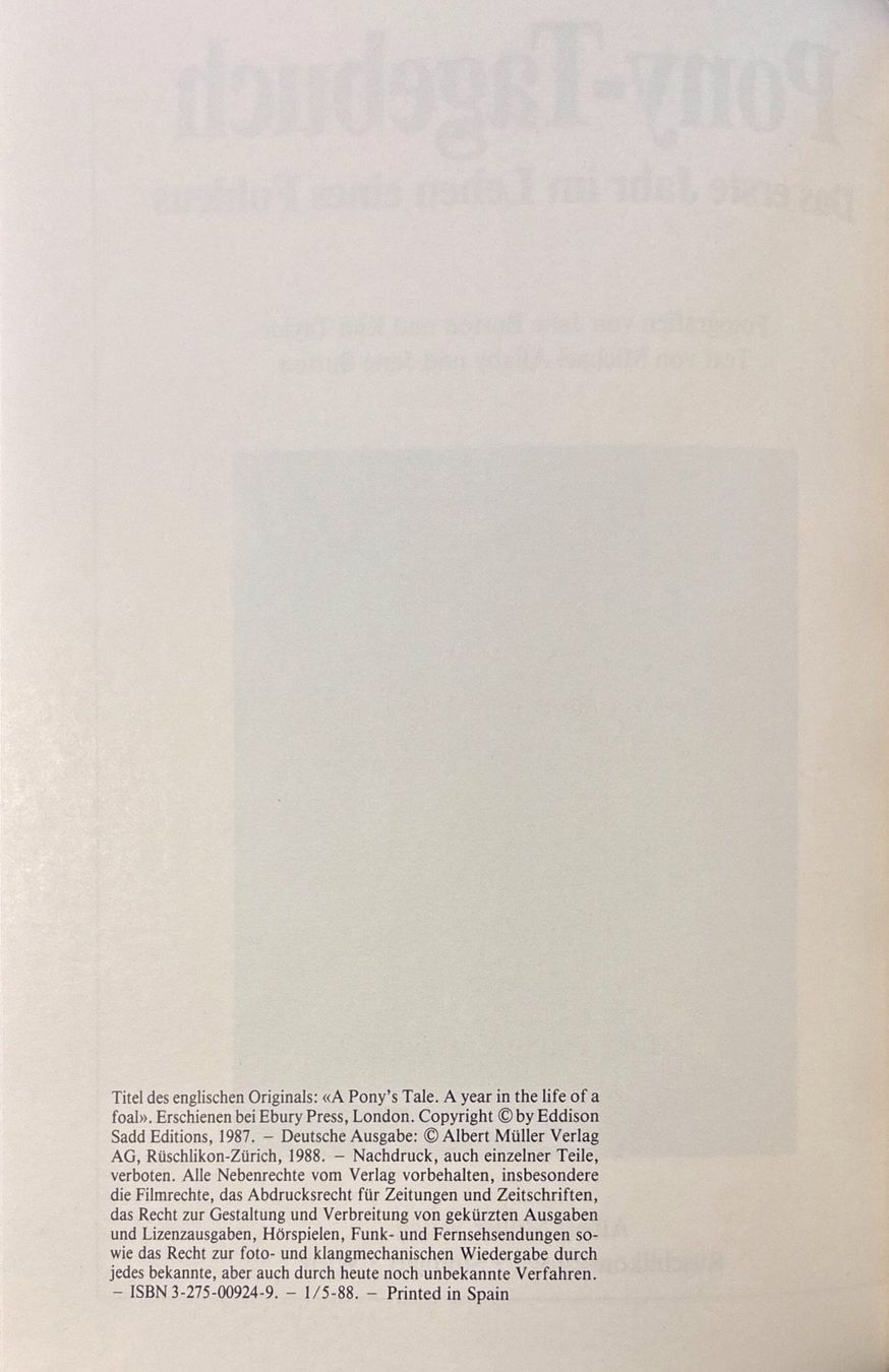 Libri: Pony Tagebuch – Nuovo (secondo la descrizione) da Sarnen venduto da Livres 4