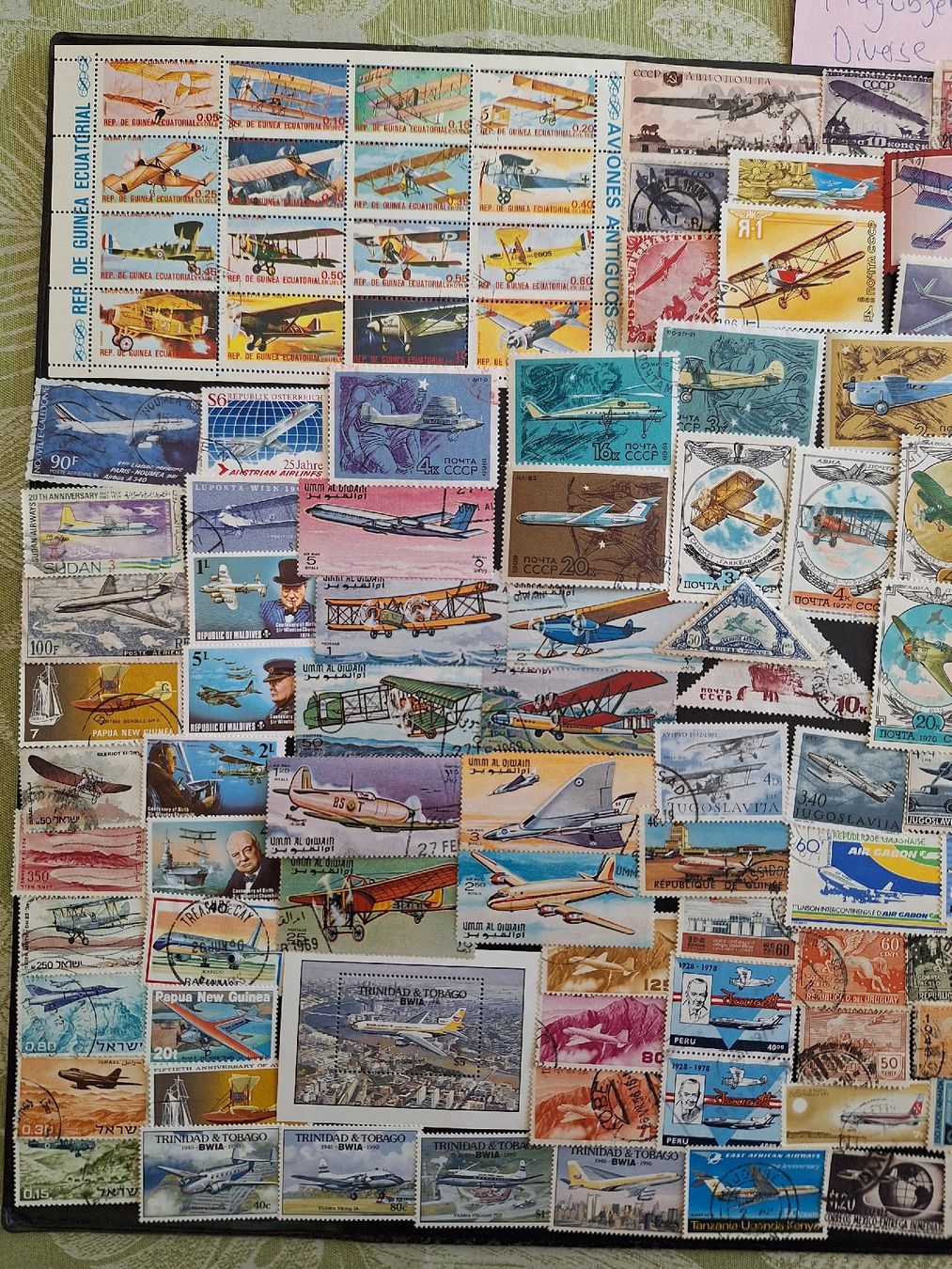 Tutti i francobolli: Diverse grosse Flugobjekte und Flugzeuge Sammlung – Usato da Genolier venduto da Antoine30 7