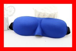 Augenmaske Augenbinde Luxus BLAU Schlafmaske Bett Dunkel