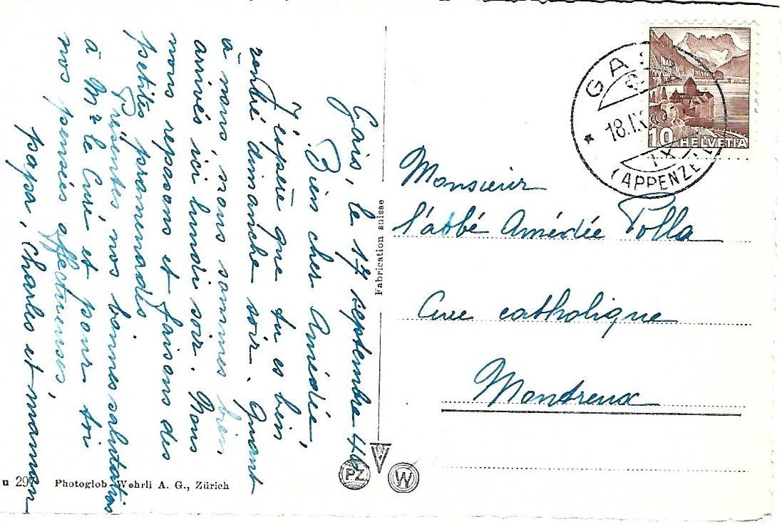 Ansichtskarten: Appenzell Rathaus – Gebraucht aus Wetzikon ZH von Brulu100 1