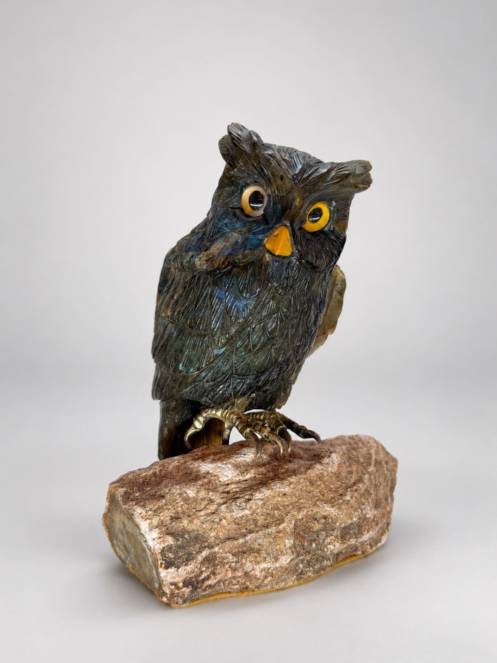 Figurines: Edle Labradorit-Eule (Manfred Wild / Idar-Oberstein) – D'occasion à Luzern par jd111111 7