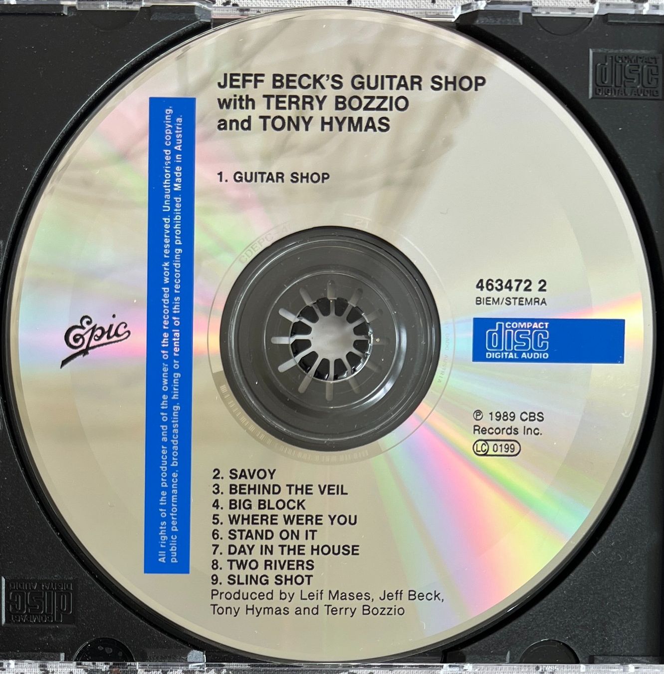 CDs: JEFF BECK / Jeff Beck's Guitar Shop – D'occasion à Bischofszell par kustavi 2