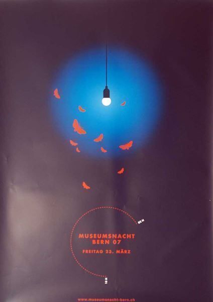Posters & Illustrations: Museumsnacht Bern 07 - Claude Kuhn – Neuf (Voir description) à Bern par Vintage-Art-Poster