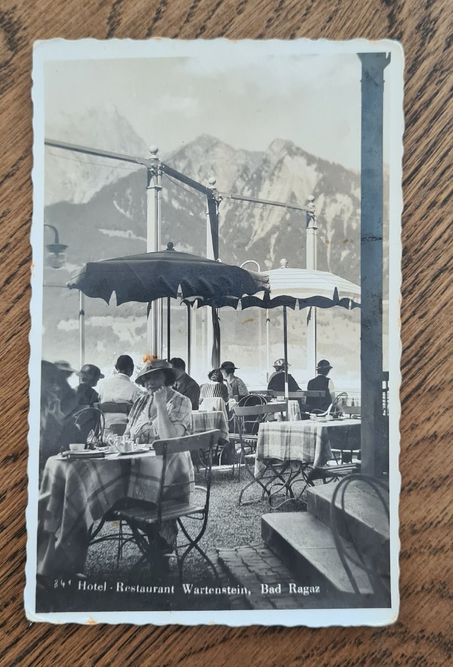 Cartoline postali: Hotel Restaurant Wartenstein, Bad Ragaz 1938 – Usato da Ebikon venduto da Donar50