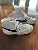Sneaker Nike Blazer Mid 77 Retro Men White Black Leather Hi