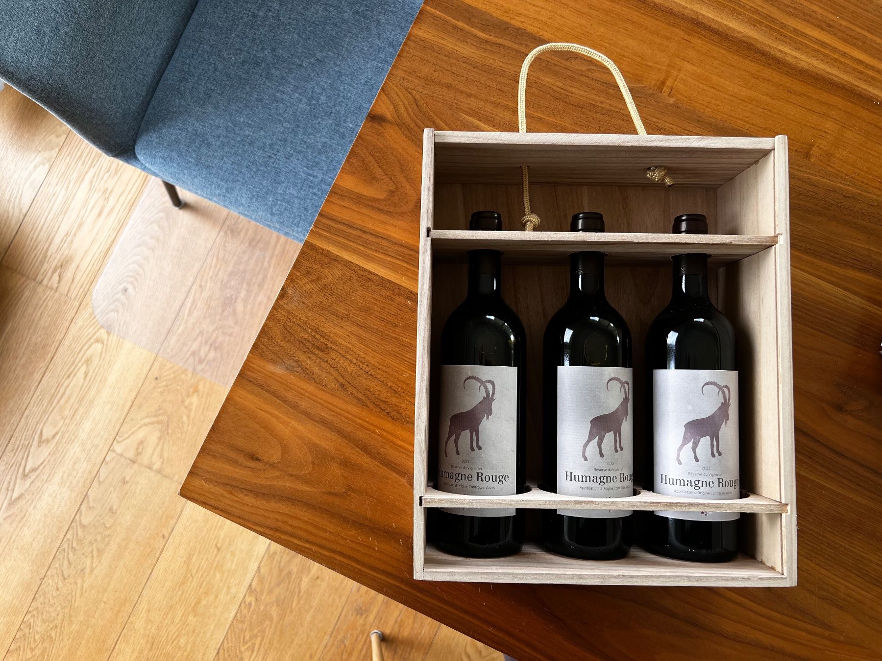 Vino: 3 Flaschen Humagne Rouge 2023 – Nuovo e nell'imballaggio originale da Münsingen venduto da Olsek01