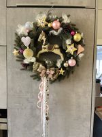 Türkranz Weihnachtsdeko Kranz Schaukelpferd Fensterdeko