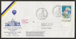 Ballon  1975 Schweiz Frankreich Luftpost