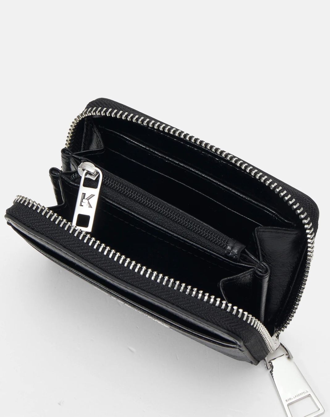Karl Lagerfeld Portafogli: KARL LAGERFELD ZIP - Geldbörse - black – Nuovo e nell'imballaggio originale da Oberaach venduto da Dandy2021 2