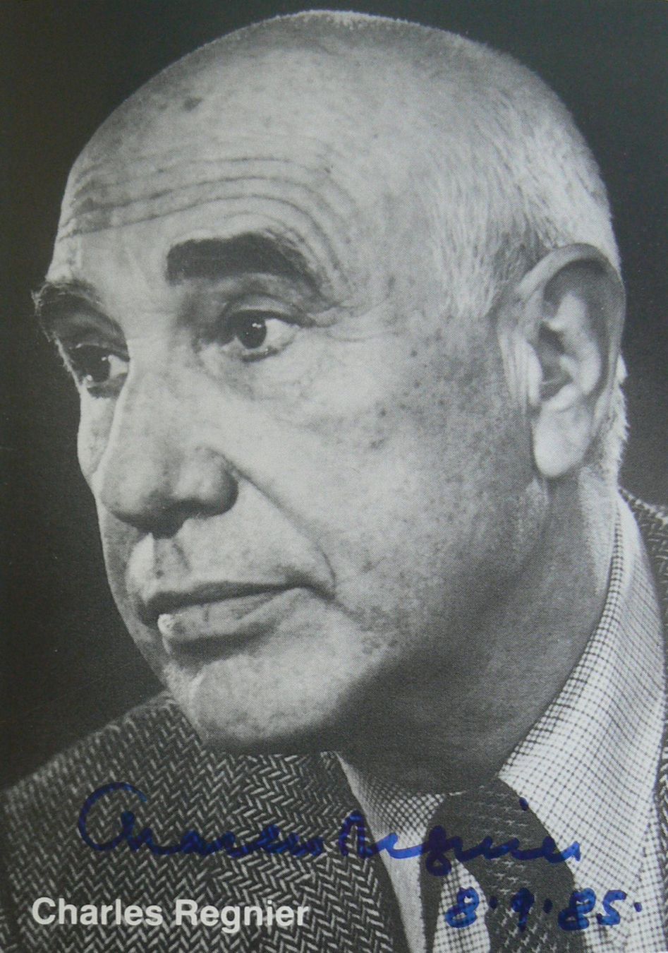 Autografi: Charles Regnier (1914-2001) Schauspieler - Autogramm – Usato da Dietikon venduto da immortal-stars