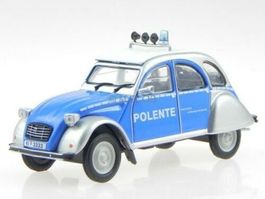 Citroën 2CV "Polente" allemande blau / silber / weiss   1:43