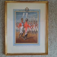 Garde Royale, 8. Regiment, Historischer Druck gerahmt.