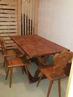 Bündner Bauernmöbel Tischgruppe