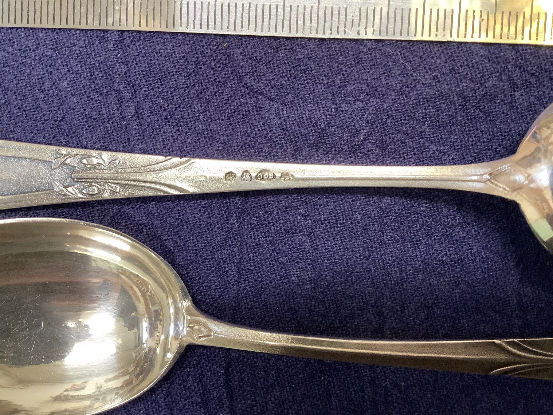 Cucchiai: 2 cuillères à thé argent 800 – Usato da ORBE venduto da mar_j9rz 3