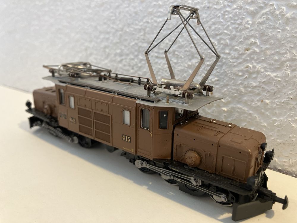 Bemo Modelleisenbahnen: Bemo / HOm / Locomotive RhB Ge 6/6 I 413 (DC, analogique) – Gebraucht aus Genève von frespo 1