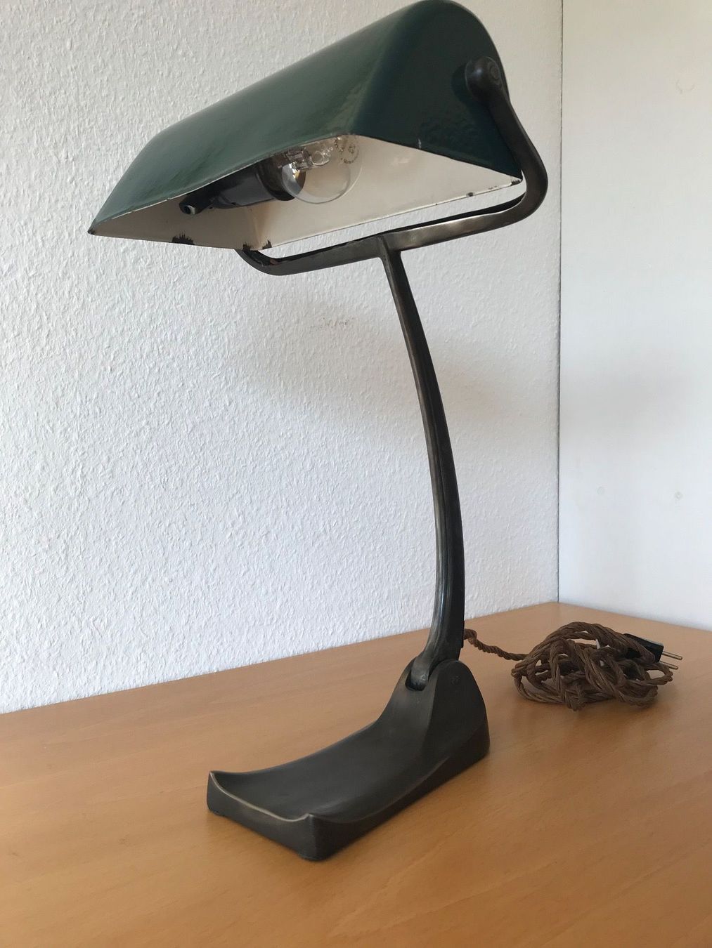 Lampen: SCHACO EMAILLE  BANKERLAMPE UM 1930 – Gebraucht aus Zürich von otomado 1