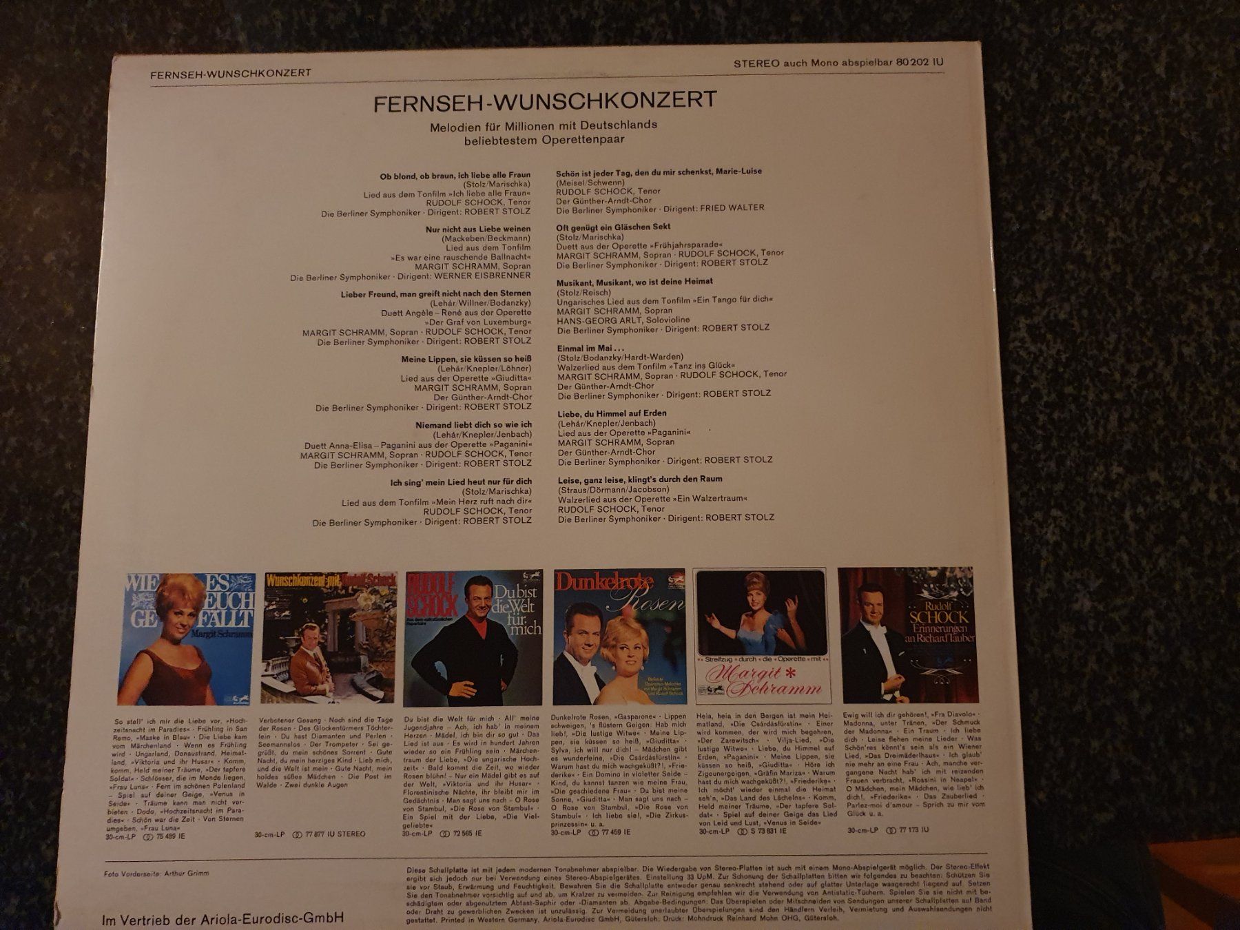 Schallplatten: Schallplatte - Fernsehwunschkonzert – Gebraucht aus Grandval von JeroenK 1