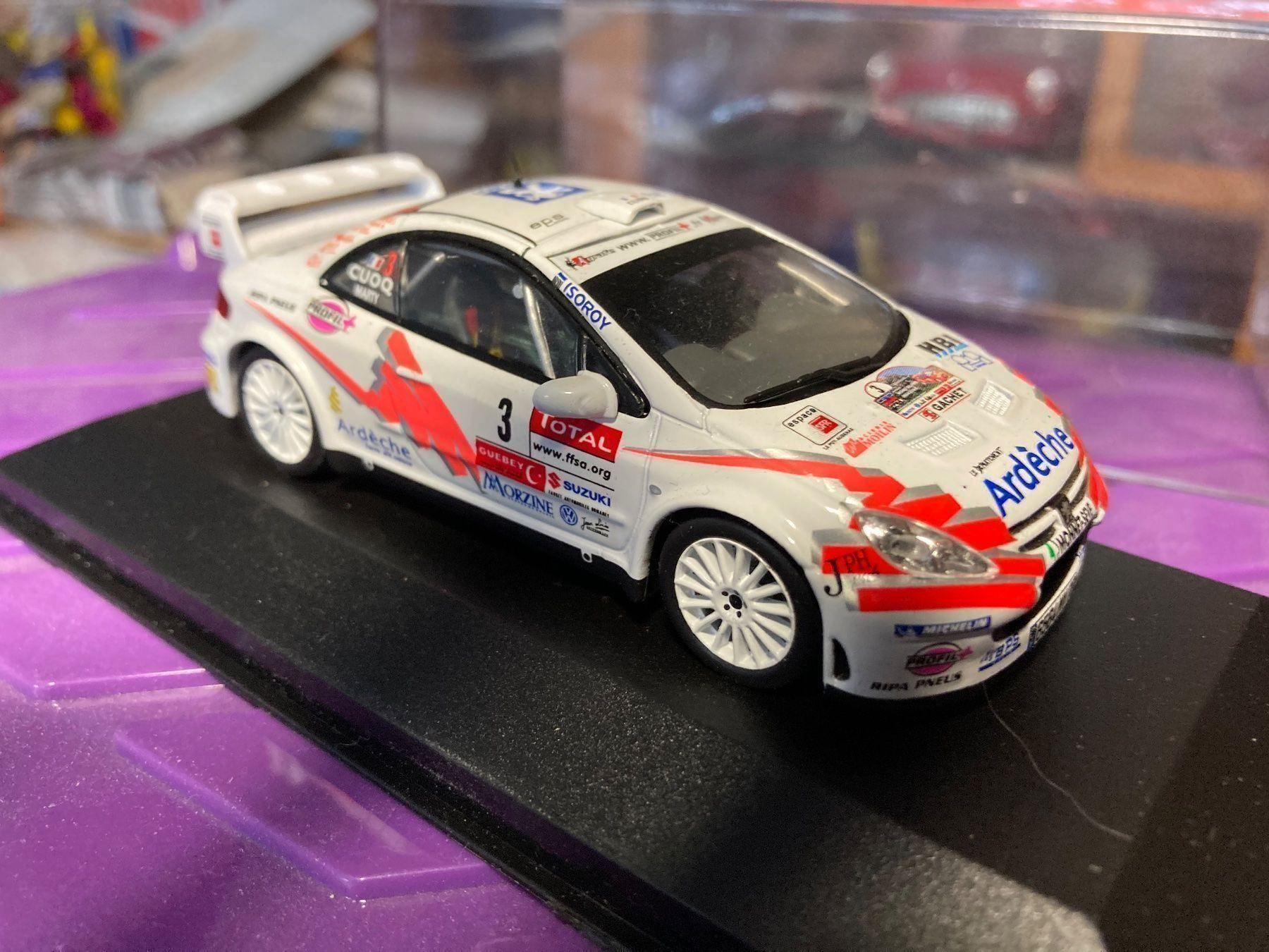 Peugeot Modellini d'auto: Peugeot 307 WRC. 2007 . 1/43 – Usato da Versoix venduto da Jeannot57 3