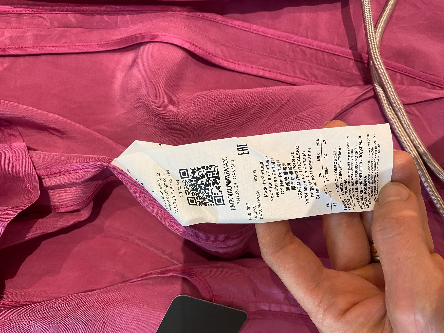 Armani Giacche: Beuer Blazer von Armani, Grösse M – Usato da Kollbrunn venduto da Zizu_7 4