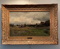 Julien G. Gagliardini Original Ölgemälde mit Prunkrahmen