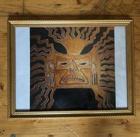 Schönes älteres Original-Ölgemälde auf Leinwand