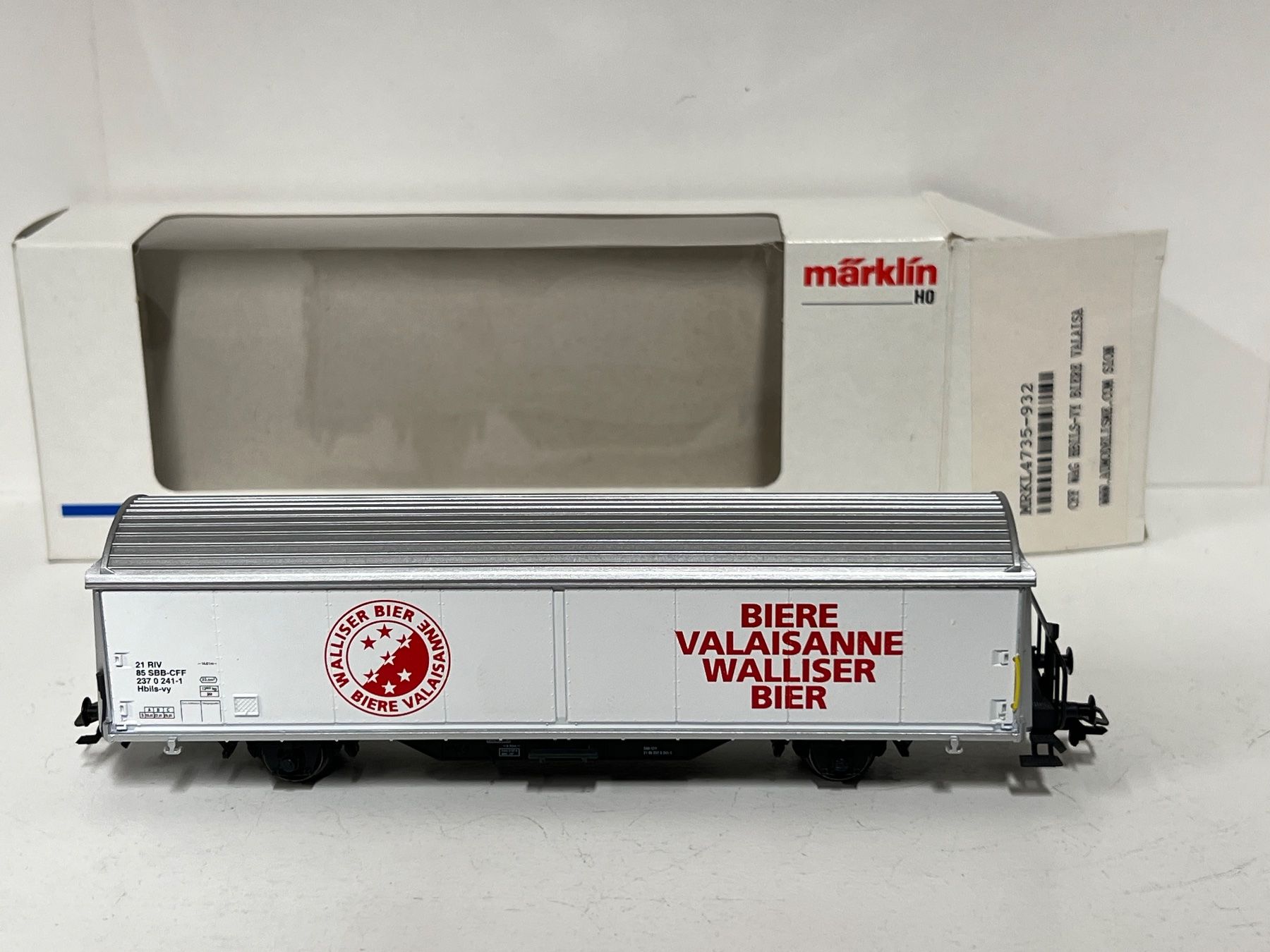 Märklin Modellini di ferrovie: Märklin CFF WAG HBILS-VY BIERE VALAISA – Nuovo (secondo la descrizione) da Neuenhof venduto da ludovicco