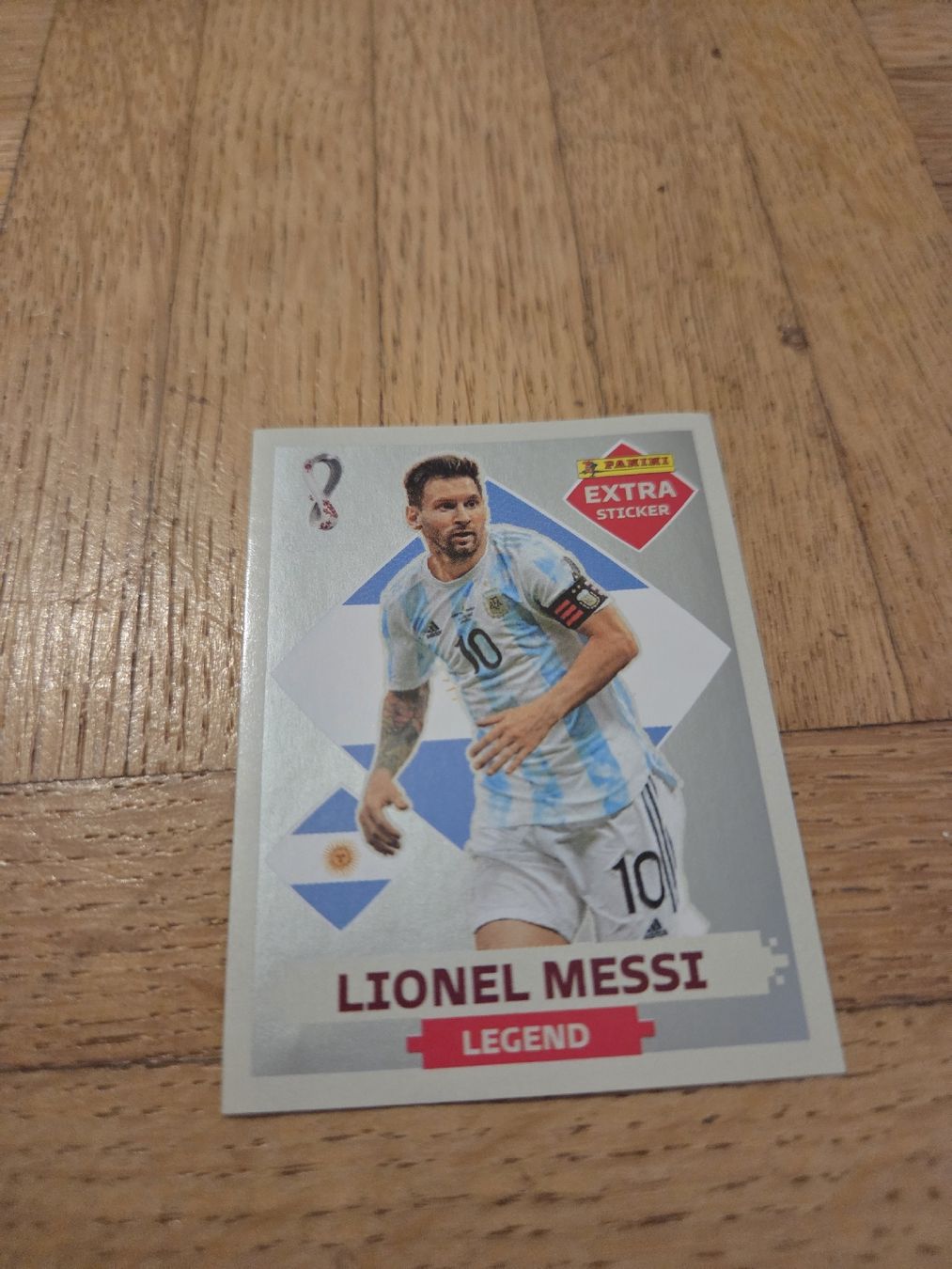 Sticker: Panini Legend Sticker 2022 Lionel Messi, Silber – Usato da Riehen venduto da str_2msn