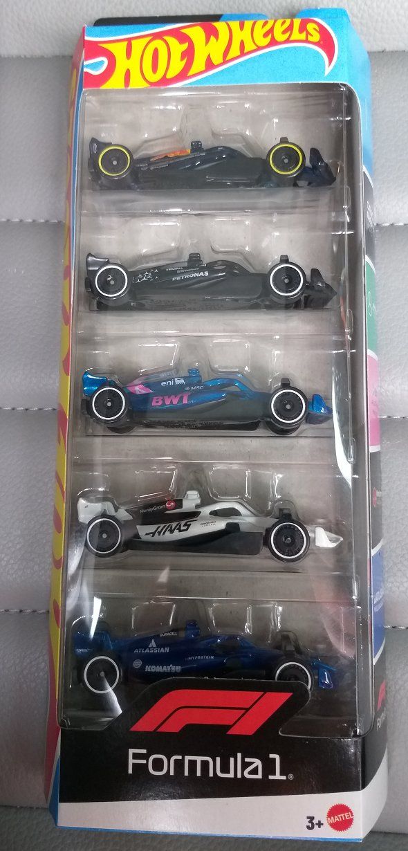 Hot Wheels Modellautos: Hot Wheels Formula 1 2025 Formel 1 2025 5-Pack – Neu und originalverpackt aus Brugg AG von Evilweevil