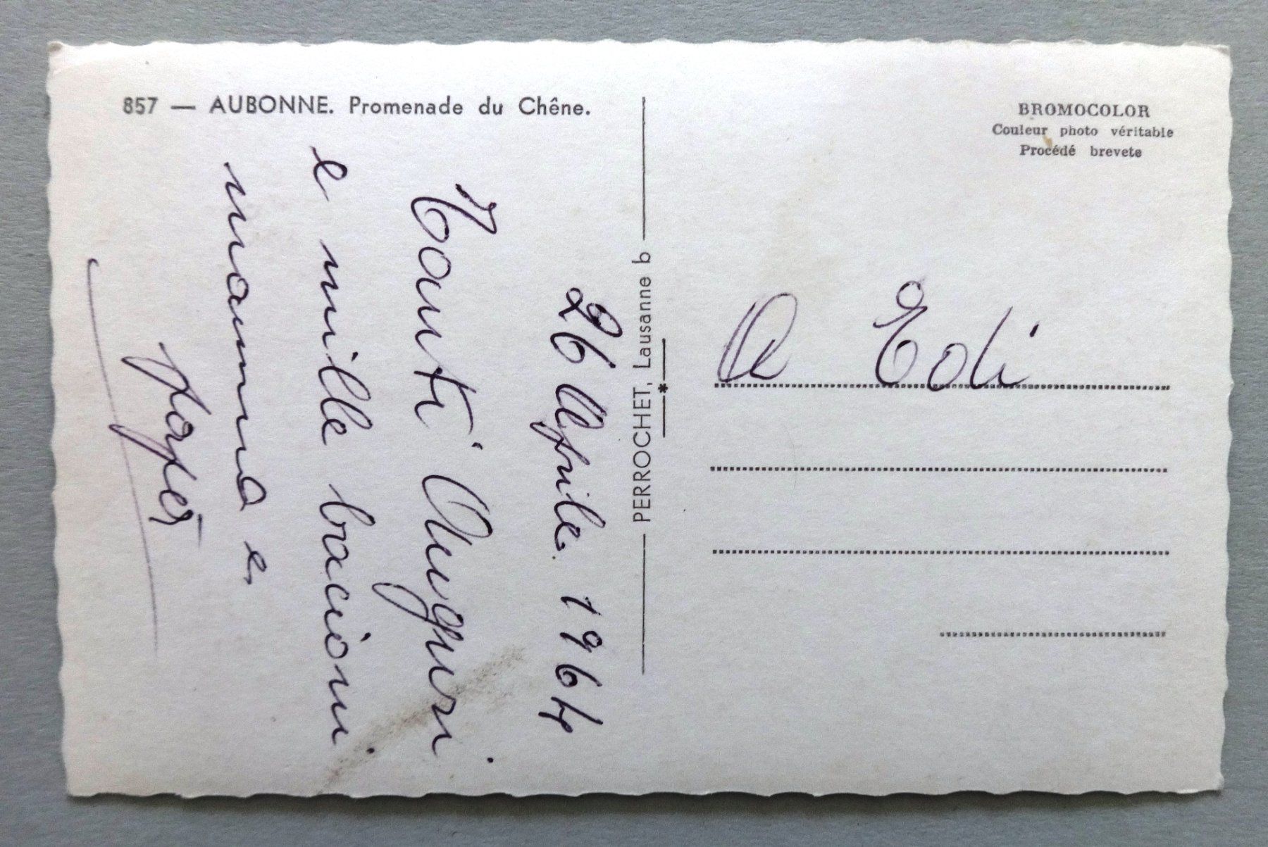 Ansichtskarten: Aubonne - Promenade du Chêne – Defekt aus Fétigny von Billy2miny 1