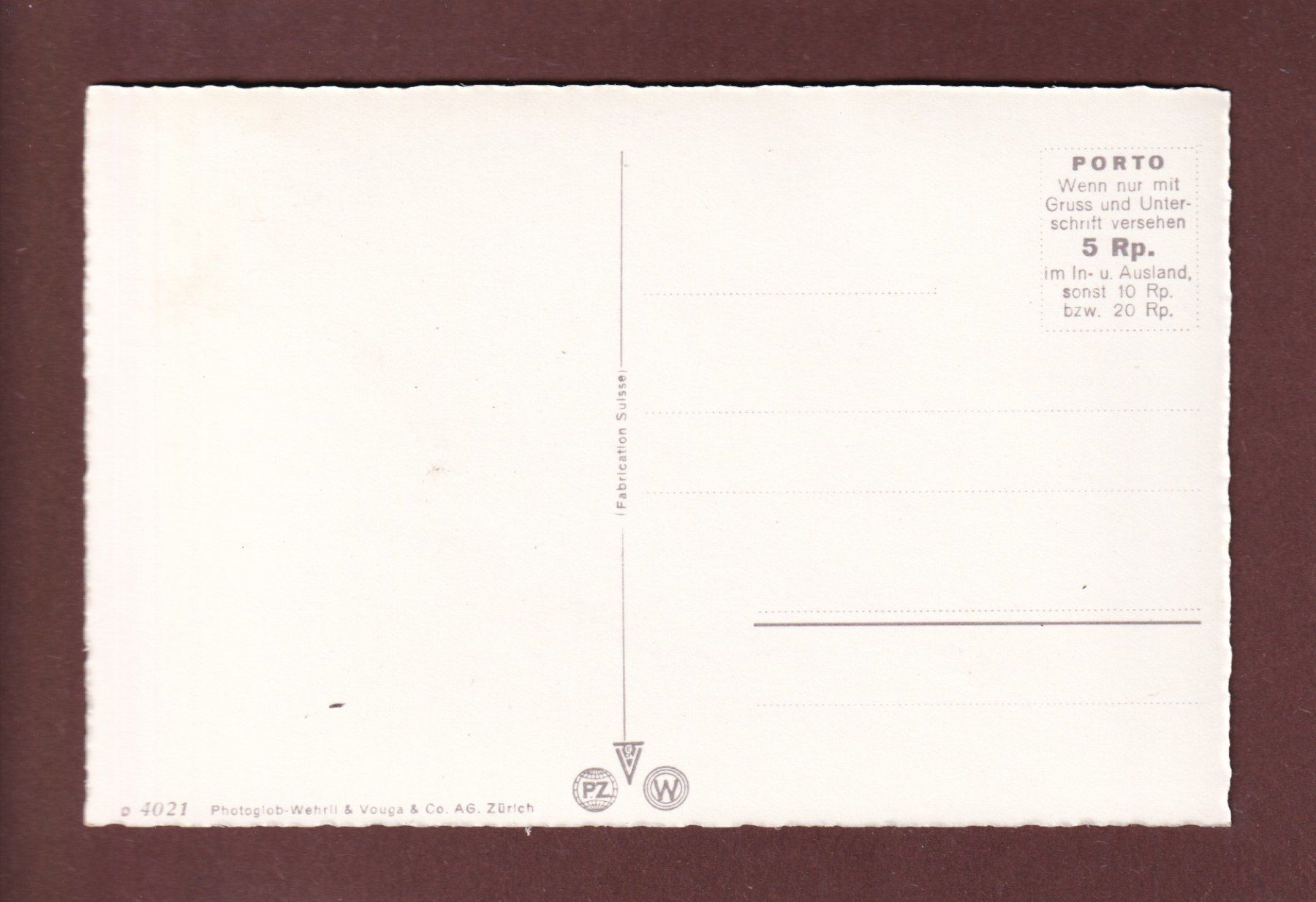 Cartoline postali: BERNER HAUS / CHALET BERNOIS – Usato da Pully venduto da nicecards 1