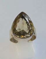 Ring Silber Tropfen Rauchquarz