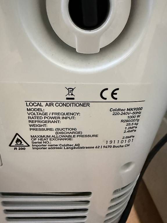 Klimageräte: Coldtec Coldtec MK9000 Air Conditioner  – Gebraucht aus Boswil von BryanBo7 2