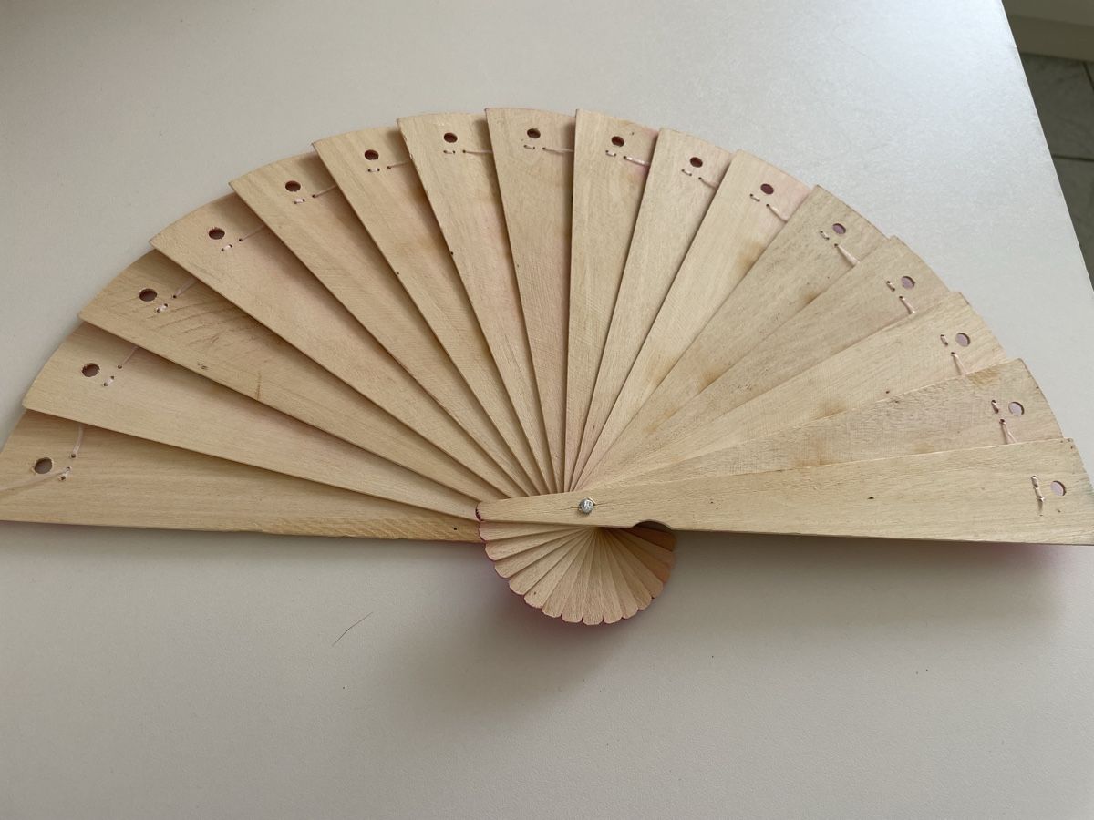 Holzartikel: Bemalter Holzfächer "Cuba" - Sommerliche Deko! – Neu (gemäss Beschreibung) aus Münchenstein von nel_57mj 1