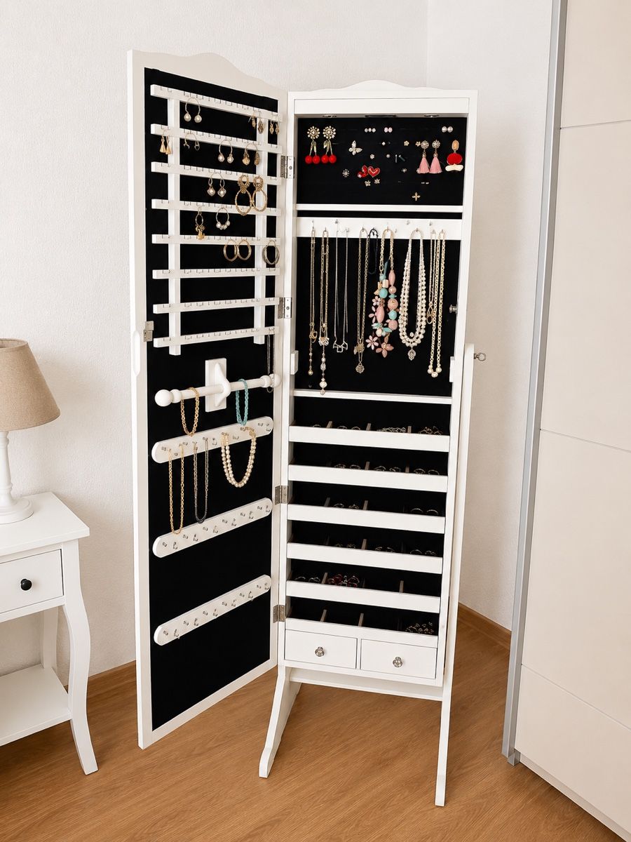 Armadi: Schmuckschrank weiss mit Spiegel – Usato da Aadorf venduto da anasofia_9 1