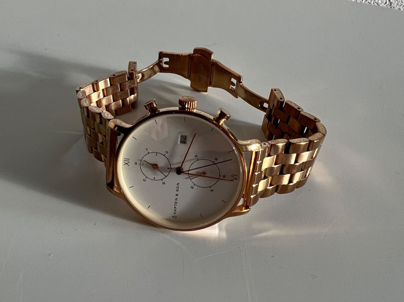 Kapten & Son Orologi: Kapten & Son Chrono Uhr Roségold – Usato da Naters venduto da powerlara_
