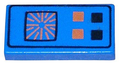 Lego Kit di costruzioni: Lego System Fliese 1x2 mit Computermuster(3069p25) – Usato da Basel venduto da Swi-7621