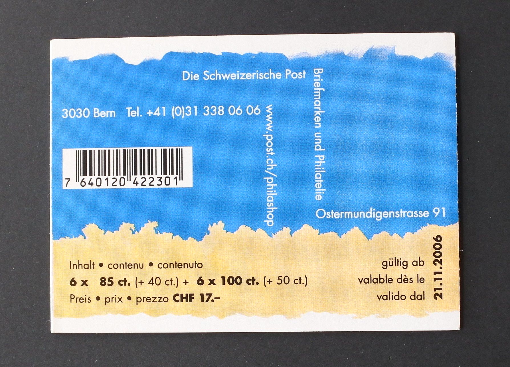 Tous les timbres: 2006 Pro Juventute Markenheftchen ** – Neuf (Voir description) à Lugano par fc2017 1