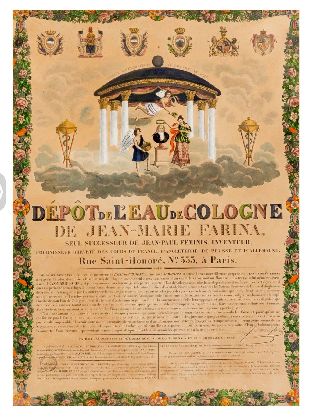 Foto & Immagini: Seltenes altes Plakat Eau de Cologne 19.Jh. – Usato da Eglisau venduto da mar_5rn2