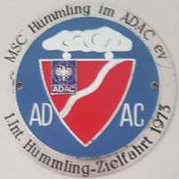 Plakette 1.Int. Hümmling-Zielfahrt 1973 MSC Hümm. im ADAC ev