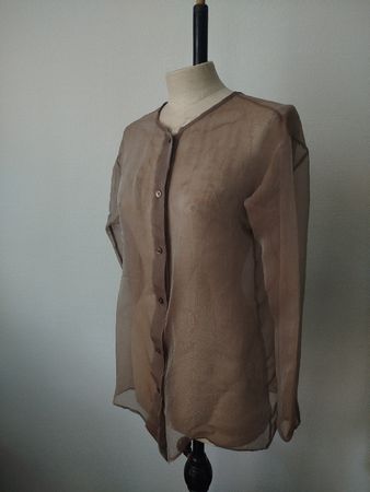 Transparente Seidenbluse /Jäckchen