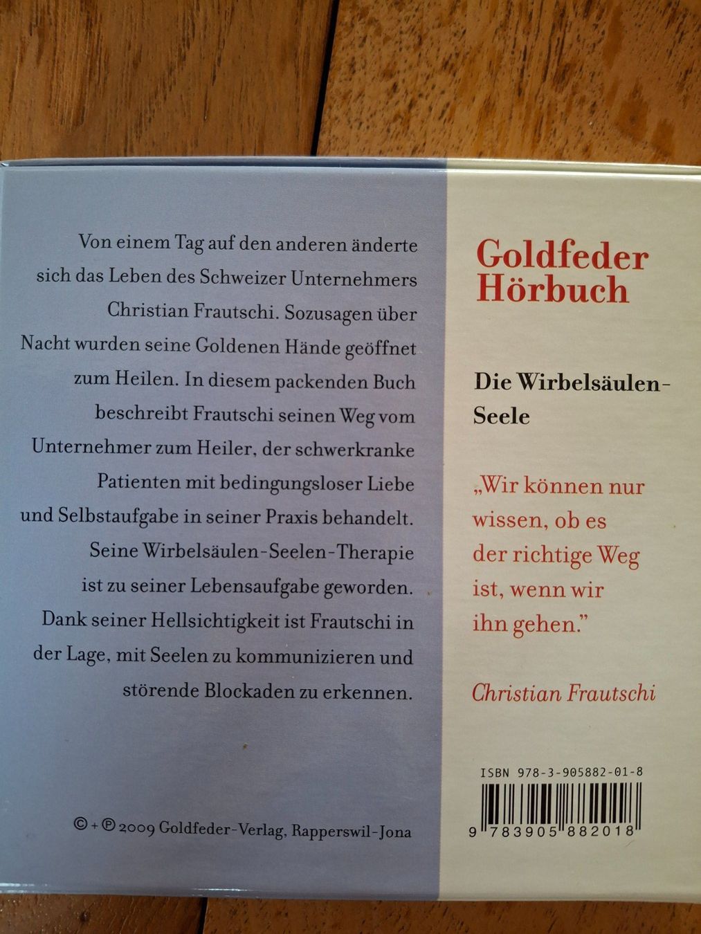 CDs: Die Wirbelsäulenseele - Christian Frautschi – Gebraucht aus Courlevon von Eiscool 1
