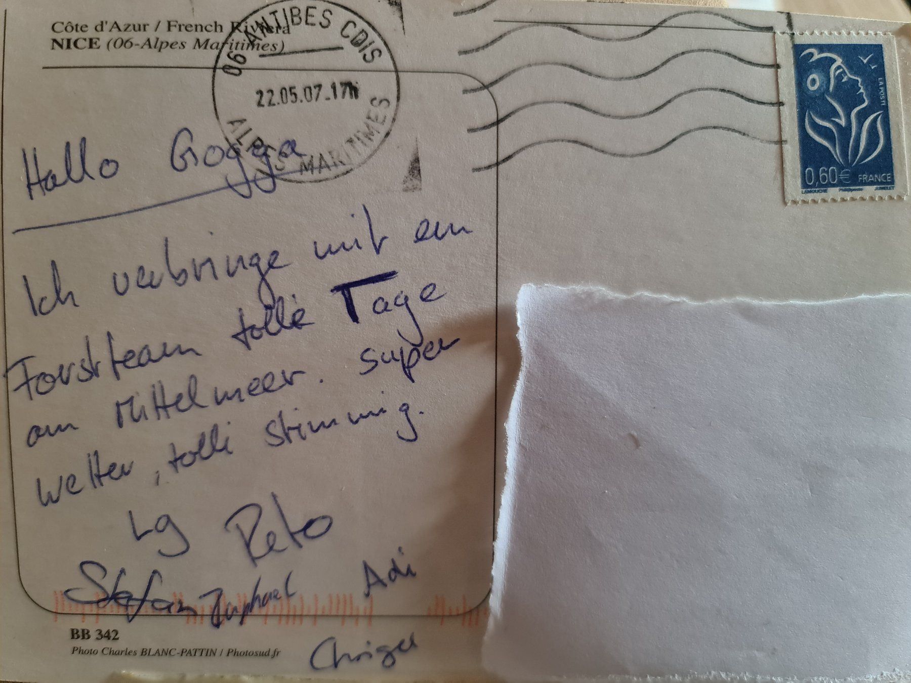 Cartoline postali: Ansichtskarte Nizza Frankreich – Usato da Dintikon venduto da Vexi 1